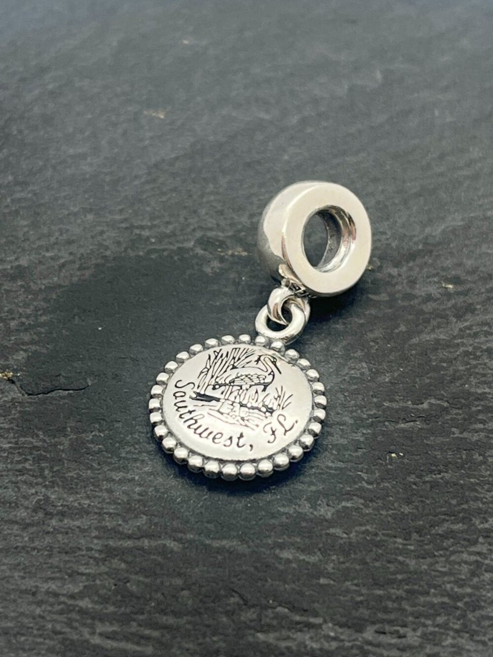 Pandora Southwest FL Heron Dangle Charm Sterling Silver Jewelry